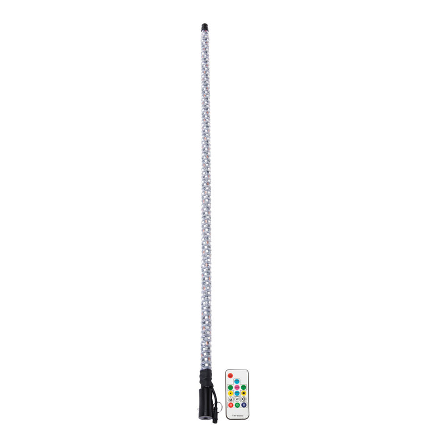 Gorilla Whips Twisted Silver LED Xtreme Lighted Whip with Wireless Remote#mpn_